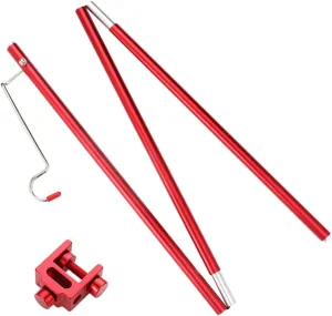 Table Lantern Stand Folding Light Pole for Outdoor Camping Lightweight Aluminum Alloy Design for Hiking Picnics and Beach Activities