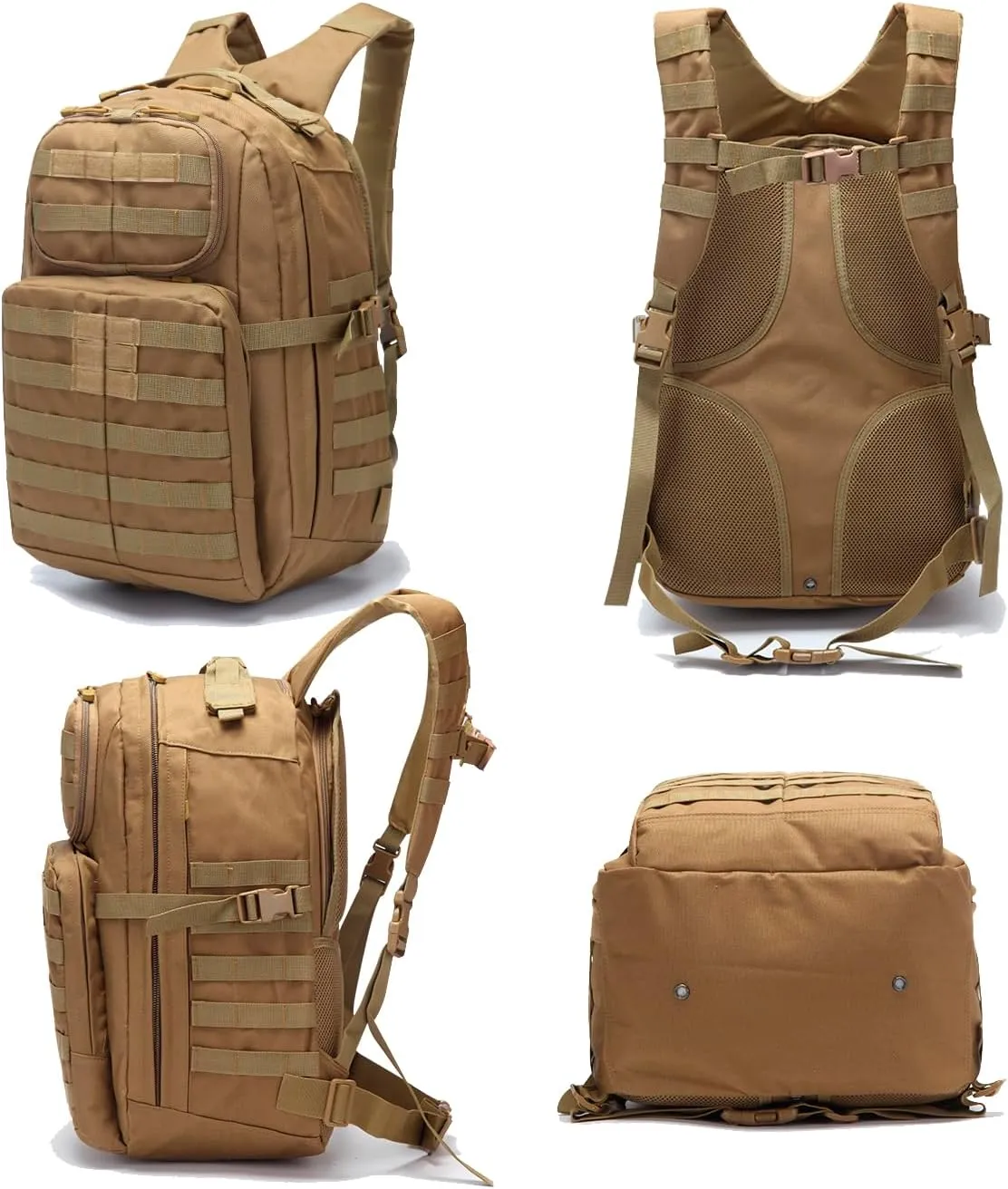 Tactical Backpack 42L Rucksack 3 Day Assault Pack Molle Bug out Day Pack Bag for Hunting Hiking Trekking