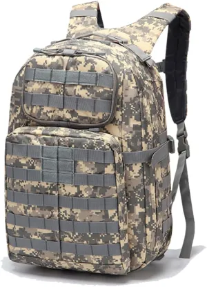 Tactical Backpack 42L Rucksack 3 Day Assault Pack Molle Bug out Day Pack Bag for Hunting Hiking Trekking