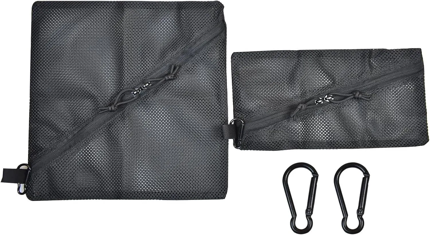Tactical Carry On Zipper Mesh Pouch, Insert Modular Organizer Utility Admin Pouch Travel Organizer EDC Bag Toiletry Kit Set Storage Case (Black)