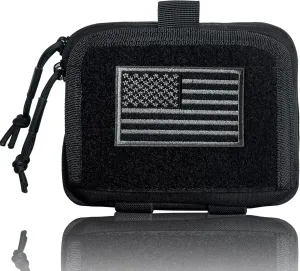 Tactical Multi-Function Map Bag - 500D Nylon with MOLLE Webbing, Transparent PVC Pocket, Elastic Tool Holders - Compact Design for Outdoor, Cycling, Running
