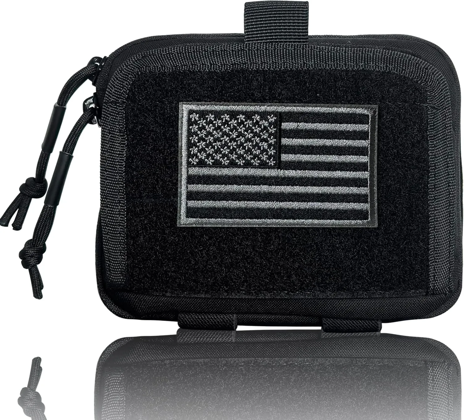 Tactical Multi-Function Map Bag - 500D Nylon with MOLLE Webbing, Transparent PVC Pocket, Elastic Tool Holders - Compact Design for Outdoor, Cycling, Running