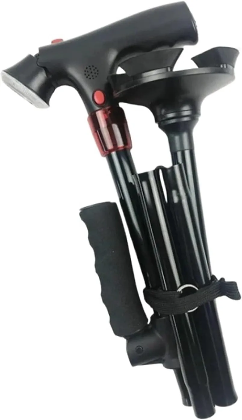 Telescopic Folding Cane Walking Trusty Sticks