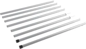 Telescoping Tarp Poles, Portable Iron Canopy Pole Heavy Duty Adjustable Shade Canopy Pole Awning Support Poles for Awnings Canopy Rain Fly Shelter Set