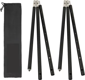 Tent Poles Outdoor Tent Poles Replacement Camping Tarp Pole Set Aluminum Alloy Tent Support Adjustable Size 85.5-160cm
