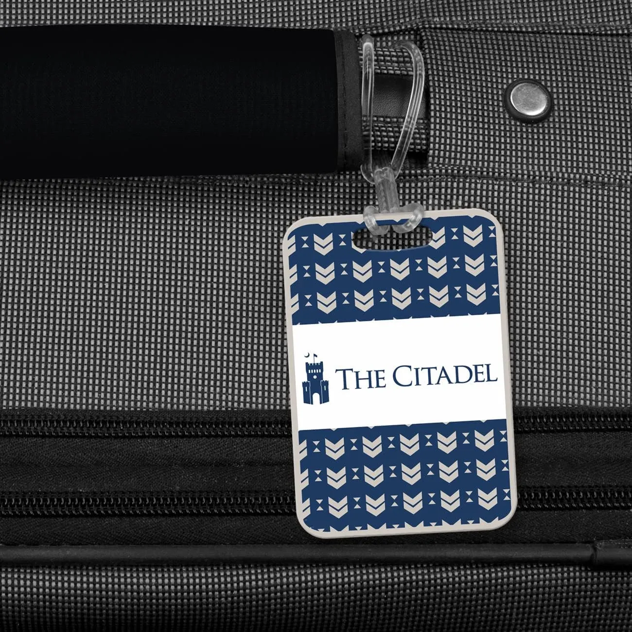 The Citadel Travel Luggage ID Bag Tag for Suitcases Rectangle Plastic Tag Luggage Tag with Name Privacy Protection Travel Bag Labels (The Citadel 6)