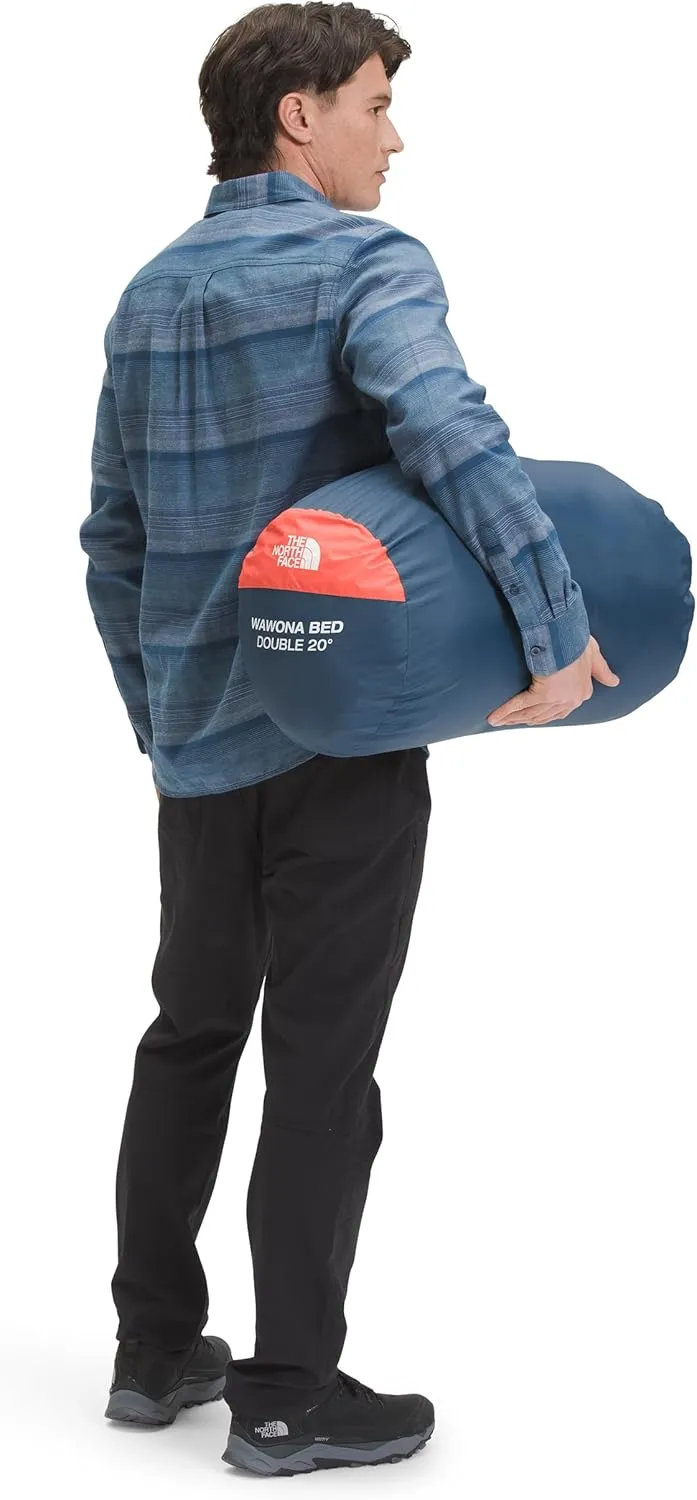 THE NORTH FACE Wawona Bed Double 20F / -7C Insulated Camping Sleeping Bag for Two People