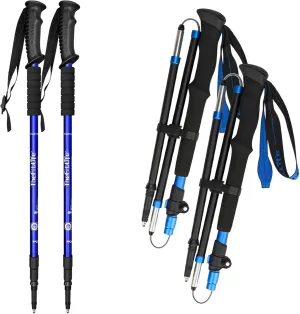 TheFitLife Anti Shock Trekking Poles   Folding Poles Aluminum