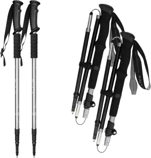 TheFitLife Anti Shock Trekking Poles   Folding Poles Aluminum