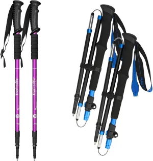 TheFitLife Anti Shock Trekking Poles   Folding Poles Aluminum