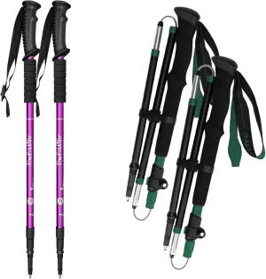 TheFitLife Anti Shock Trekking Poles   Folding Poles Aluminum