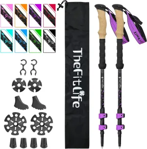 TheFitLife Carbon Fiber Trekking Poles: Ultra Lightweight