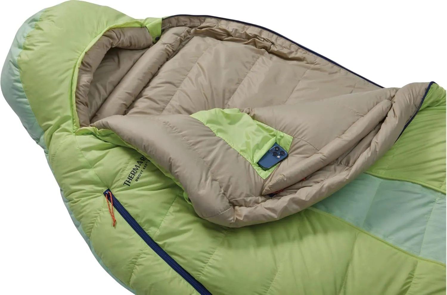 Therm-a-Rest Boost 650 32F/0C Down Sleeping Bag, Regular Wide