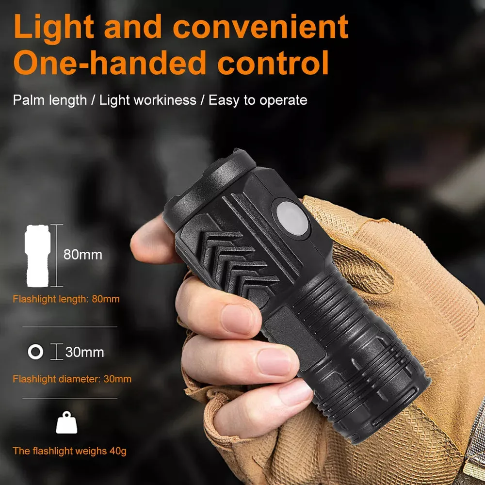 Three-Eyed Monster Mini Flash Super Power Flashlight
