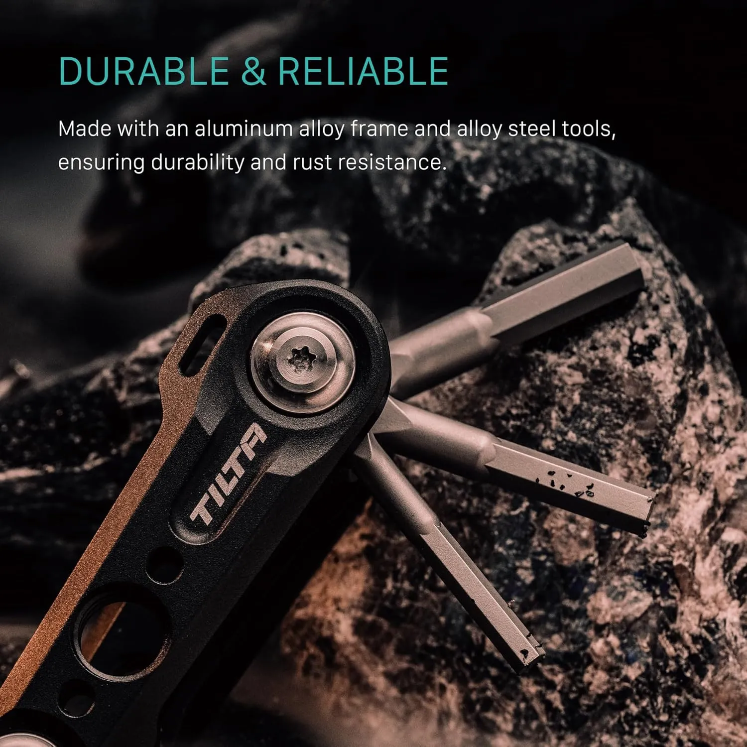 Tilta Multi-Functional Mini Tool Kit | Features Allen Keys and Screw Drivers | Compact & Lightweight | Compatible with Most Cages & Camera Systems (Smokey Pink) TA-MMT-SP