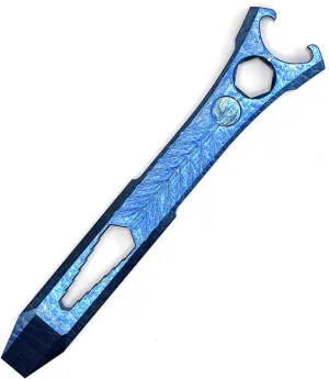 Titanium EDC Pry Bar Multi Tool Bottle Opener Compact Size EDC Multi Tool Crowbar Wrench Screwdriver