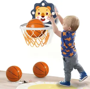 Toddlers Bath Mini Basketball Hoop Indoor,Scoreboard Portable Design Adjustable Height Ring Toss Christmas Birthday Baby Kids Boys Small Basketball Hoop Gifts Toys for Age 1-2-3-4-5-6