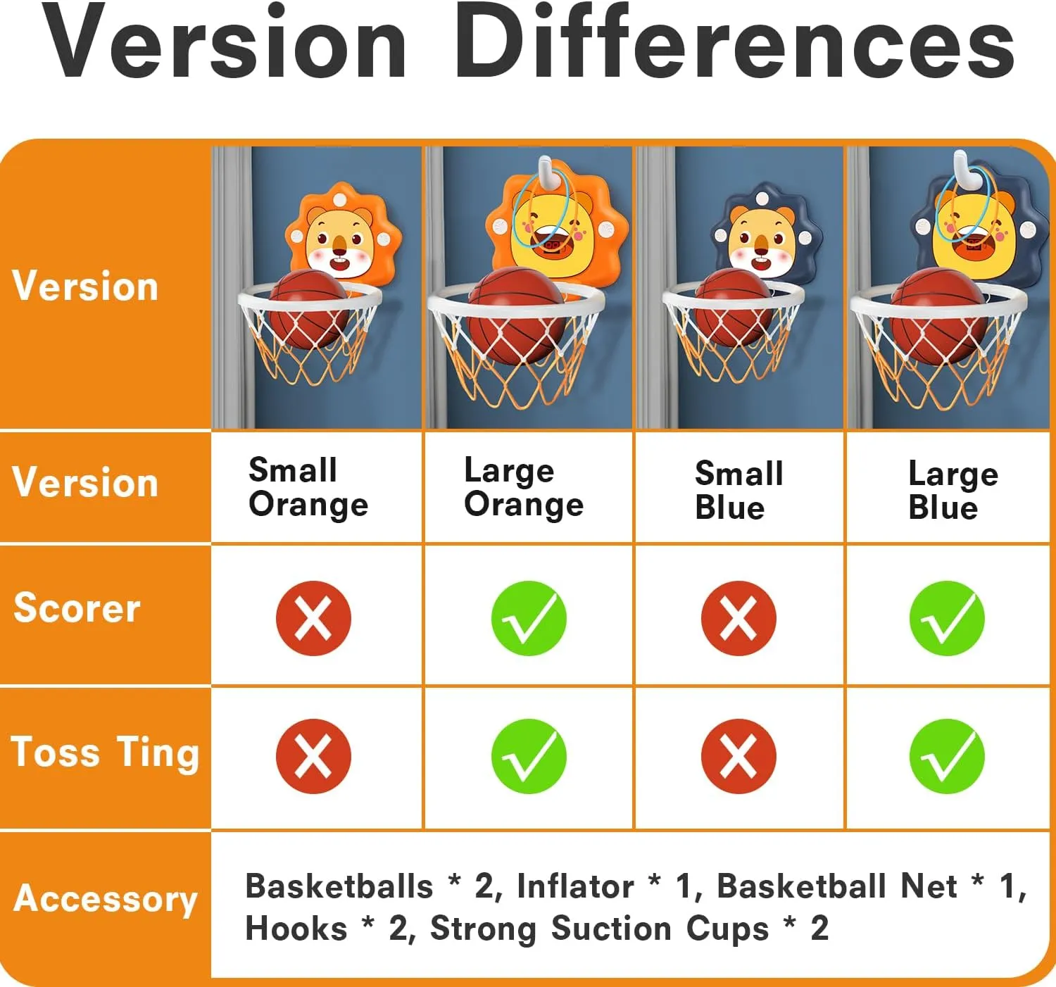 Toddlers Bath Mini Basketball Hoop Indoor,Scoreboard Portable Design Adjustable Height Ring Toss Christmas Birthday Baby Kids Boys Small Basketball Hoop Gifts Toys for Age 1-2-3-4-5-6