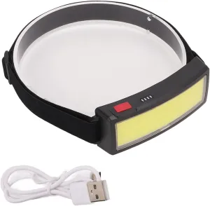 Topyond Enhance Your Outdoor Activities with a USB Rechargeable COB Headlamp - Lightweight, High Brightness LED Headlamp for Fishing, Camping, and Night Riding