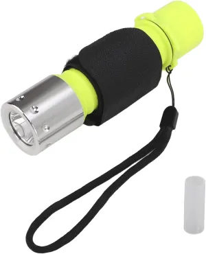 Topyond LED Dive Light - IPX8 Waterproof, Rugged Aluminium Alloy, Portable and Lightweight, Wide Range of Applications, Waterproof Flashlight for Diving and Outdoor Activities