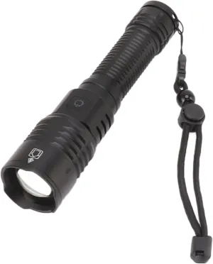 Topyond Rechargeable Flashlight High Lumens, Waterproof Aluminum Alloy Led Flashlight Small Zoomable Tactical Flashlights for Camping Traveling