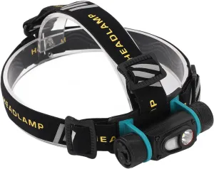 Topyond Slonik Headlamp Rechargeable,800LM Outdoor Camping Headlamp SST40 Spotlight Floodlight with Adjustable Headband for Portable Head Flashlight for Camping Outdoor Running Hun