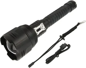 Topyond XHP360 LED Flashlight, Mini LED Flash Light, 5000LM Zoomable Rechargeable IPX4 Waterproof Flashlight for Outdoor Emergency Use