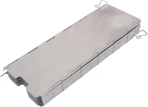 Totority Barbecue Windshield Stove Windscreen Portable Camping Outdoor Stove Windshield Supplies Accessory Folding Stove Wind Screen Outdoor Windshield Aluminum Alloy Silver