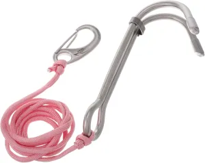 TOYANDONA Essential Scuba Diving Gear: Double Reef Hooks Safety Lanyard Stainless Steel for Ocean and Freshwater