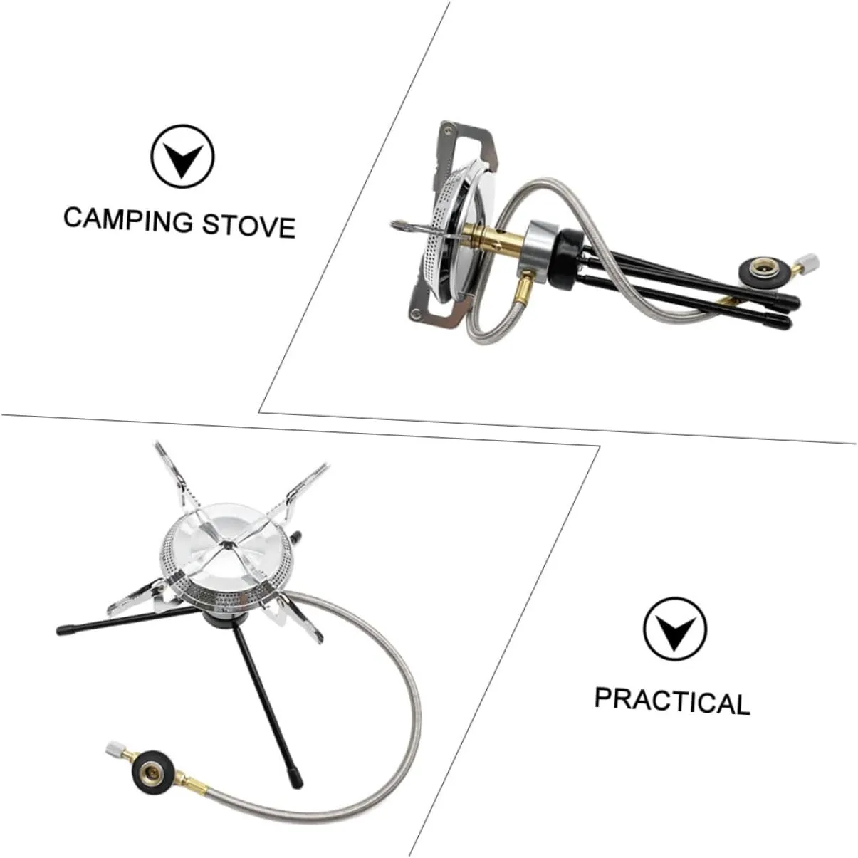 TOYANDONA Outdoor Folding Gas Stove Portable Gas Stove for Outdoor Camping Picnic