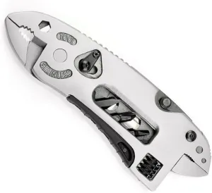 Toyvian Survival Gear Essential Multi-purpose Wrench Pliers Allen Wrenches Wire Cutters in One Compact Tool