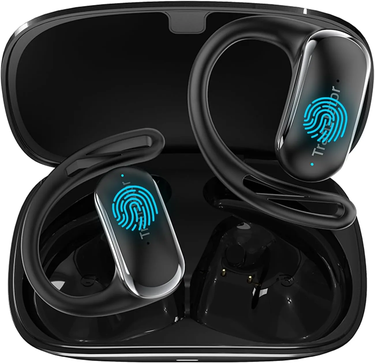 Translation Earbuds Real Time, Translator Earbuds with 144 Languages, Language Translator Earbuds No Monthly Fee, Comfortable OWS Design Ideal for Travel, Business, Language Learning (Black)