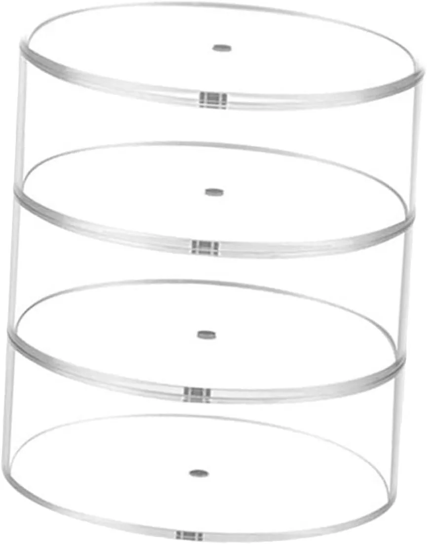 Transparent Multi-layer Jewelry Container for Watches Stackable Belt Organizer Display Case Wristwatch Storage for Home and Retail Use