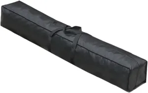 Travel Duffel Bag Waterproof Dustproof Zippered Large Sports Equipment Storage Long Luggage Bag for Camping Outdoor Gym Black, 150cmx25cmx25cm