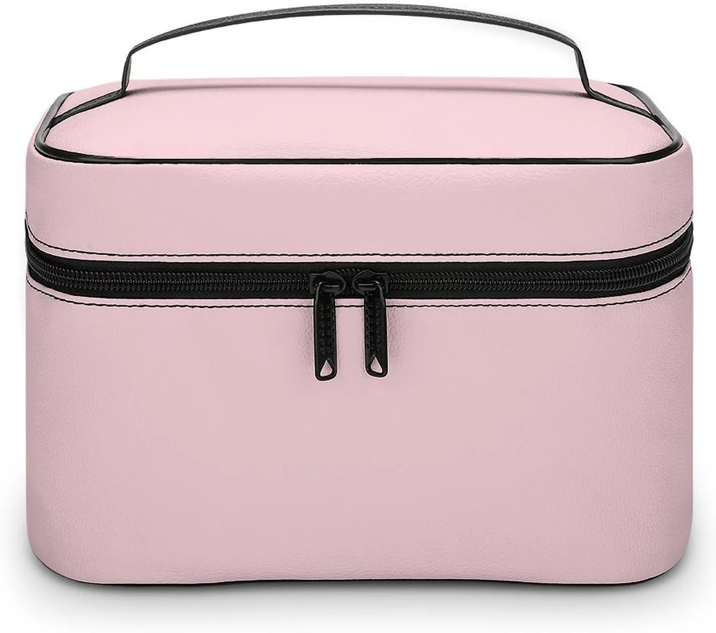 Travel Makeup Bag, Minimalist Basic Pink Cosmetic Bags for Women Large Capacity Waterproof Toiletry Bag Make up Organizer