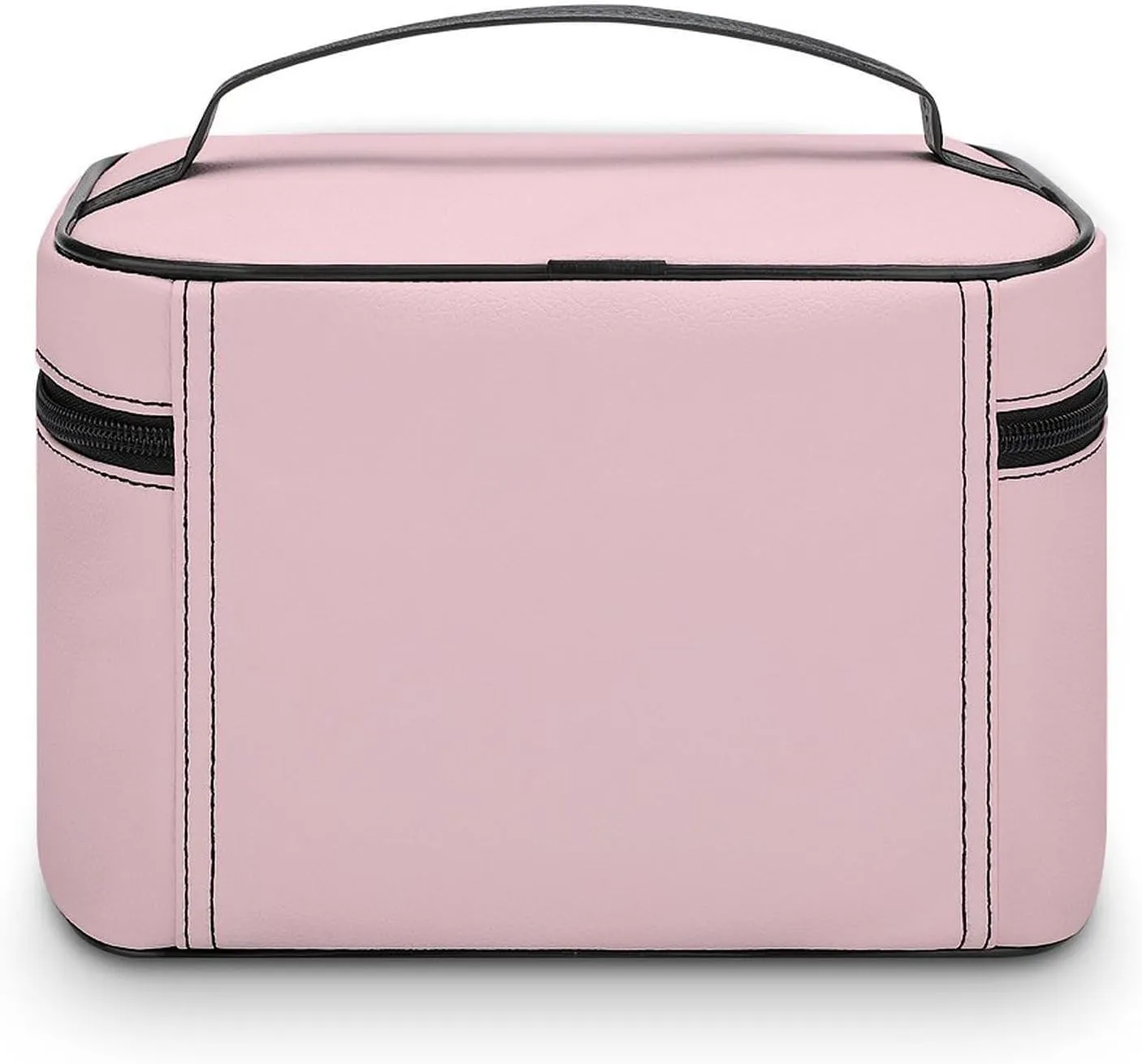 Travel Makeup Bag, Minimalist Basic Pink Cosmetic Bags for Women Large Capacity Waterproof Toiletry Bag Make up Organizer