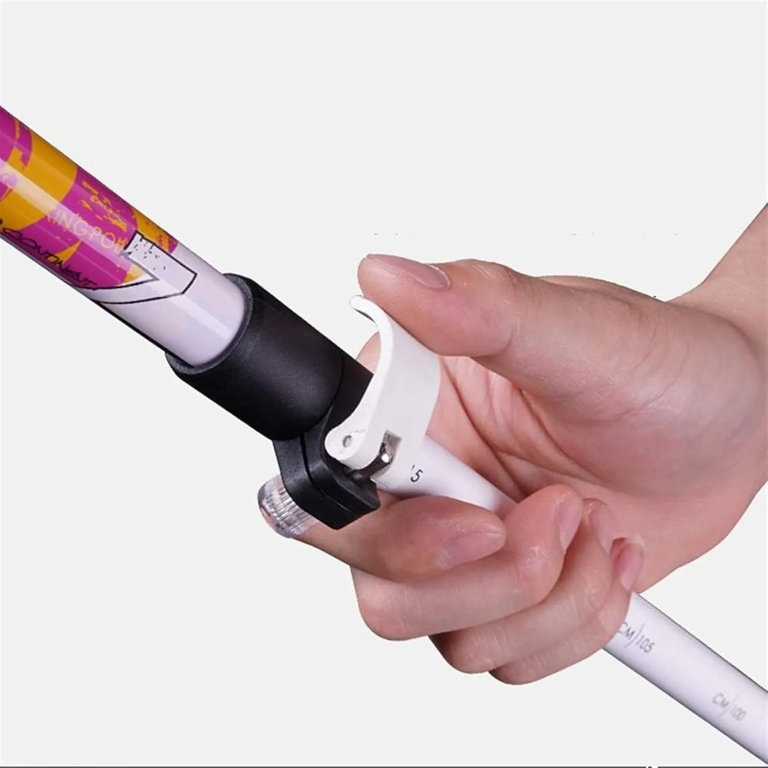 Travel Trekking Pole Carbon Fiber Hiking Poles Ultralight Folding Walking Sticks Lightweight Foldable Walking Poles Outdoor Activities