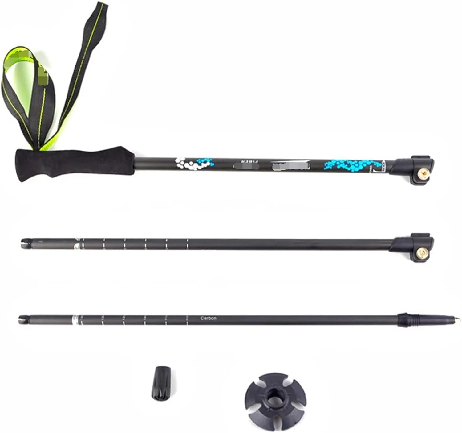 Travel Trekking Pole Carbon Fiber Trekking Poles Strong Lightweight Adjustable Walking Sticks for Hiking Camping Outdoor Activities(G)