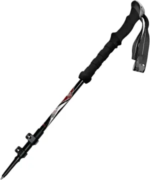 Travel Trekking Pole Lightweight Trekking Poles Carbon Fiber Adjustable Hiking Poles Walking Sticks for Camping Outdoor Activities(Black)