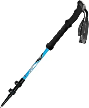 Travel Trekking Pole Lightweight Trekking Poles Carbon Fiber Adjustable Hiking Poles Walking Sticks for Camping Outdoor Activities(Blue)