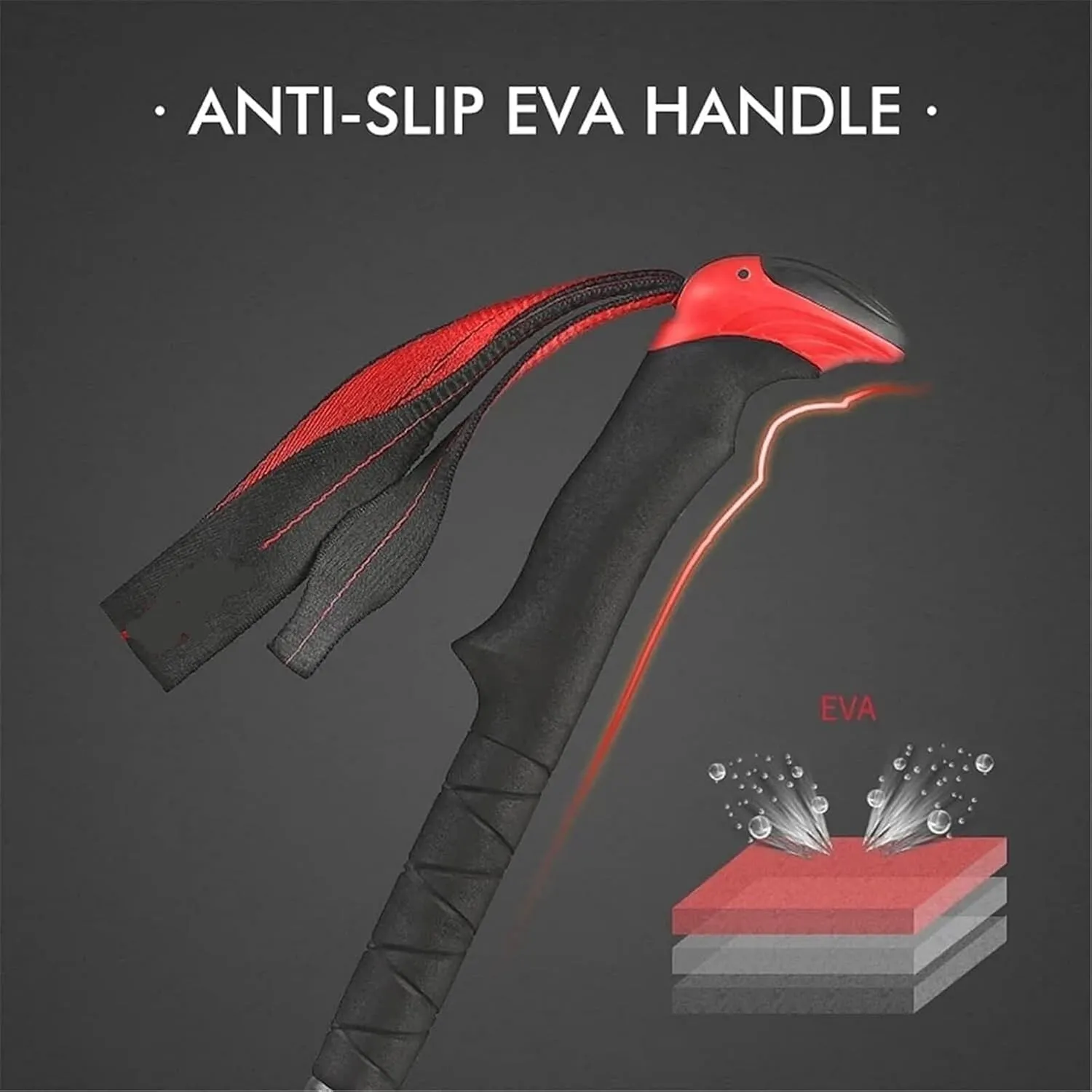 Travel Trekking Pole Lightweight Trekking Poles Foldable Telescopic Trekking Poles Soft Non-Slip Handle for Walking Outdoor Activities