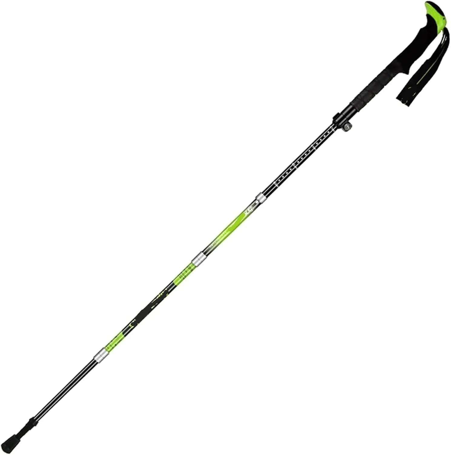 Travel Trekking Pole Lightweight Trekking Poles Foldable Telescopic Trekking Poles Soft Non-Slip Handle for Walking Outdoor Activities