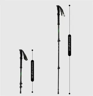 Travel Trekking Pole Outdoors Aluminum Trekking Poles Strong Lightweight Hiking Support Extendable Walking Outdoor Activities(Black)