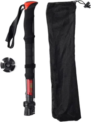 Travel Trekking Pole Walking Trekking Poles Folding Adjustable Lightweight Aluminum Hiking Poles for Men Women Outdoor Activities