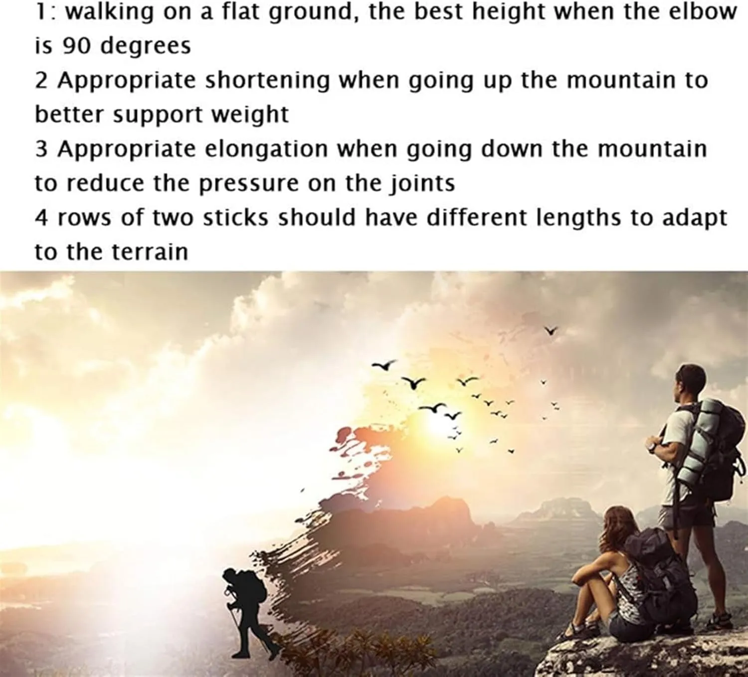 Travel Trekking Pole Walking Trekking Poles Telescopic Ultralight for Hiking Camping Mountaining Backpacking Outdoor Activities(Red)