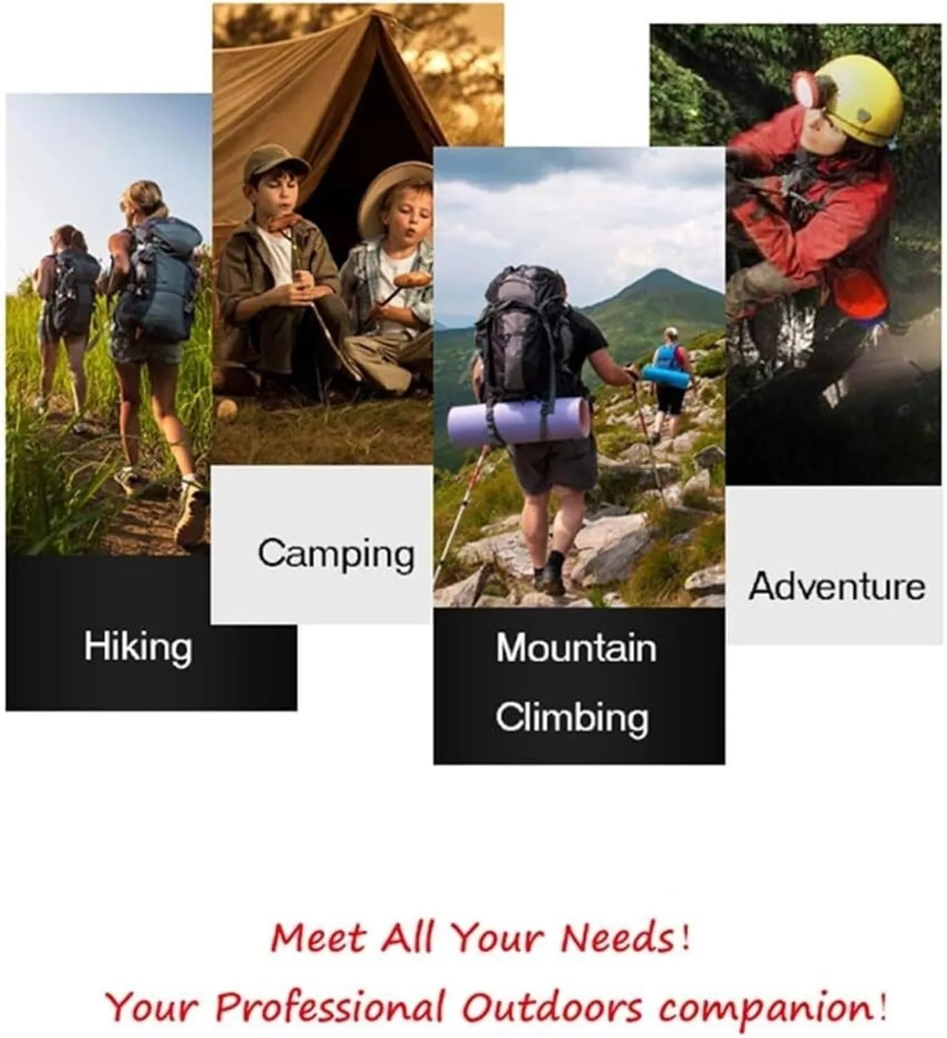 Travel Trekking Pole Walking Trekking Poles Telescopic Ultralight for Hiking Camping Mountaining Backpacking Outdoor Activities(Red)
