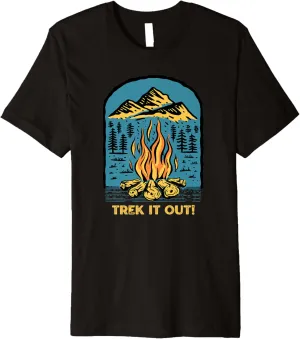 Trek it Out Hiking Mountain Hiker Summit Camping Vacation Premium T-Shirt