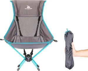 TrekChair High-Back Ultralight Backpacking Chair - Chair Only | Requires User Provided Trekking Poles