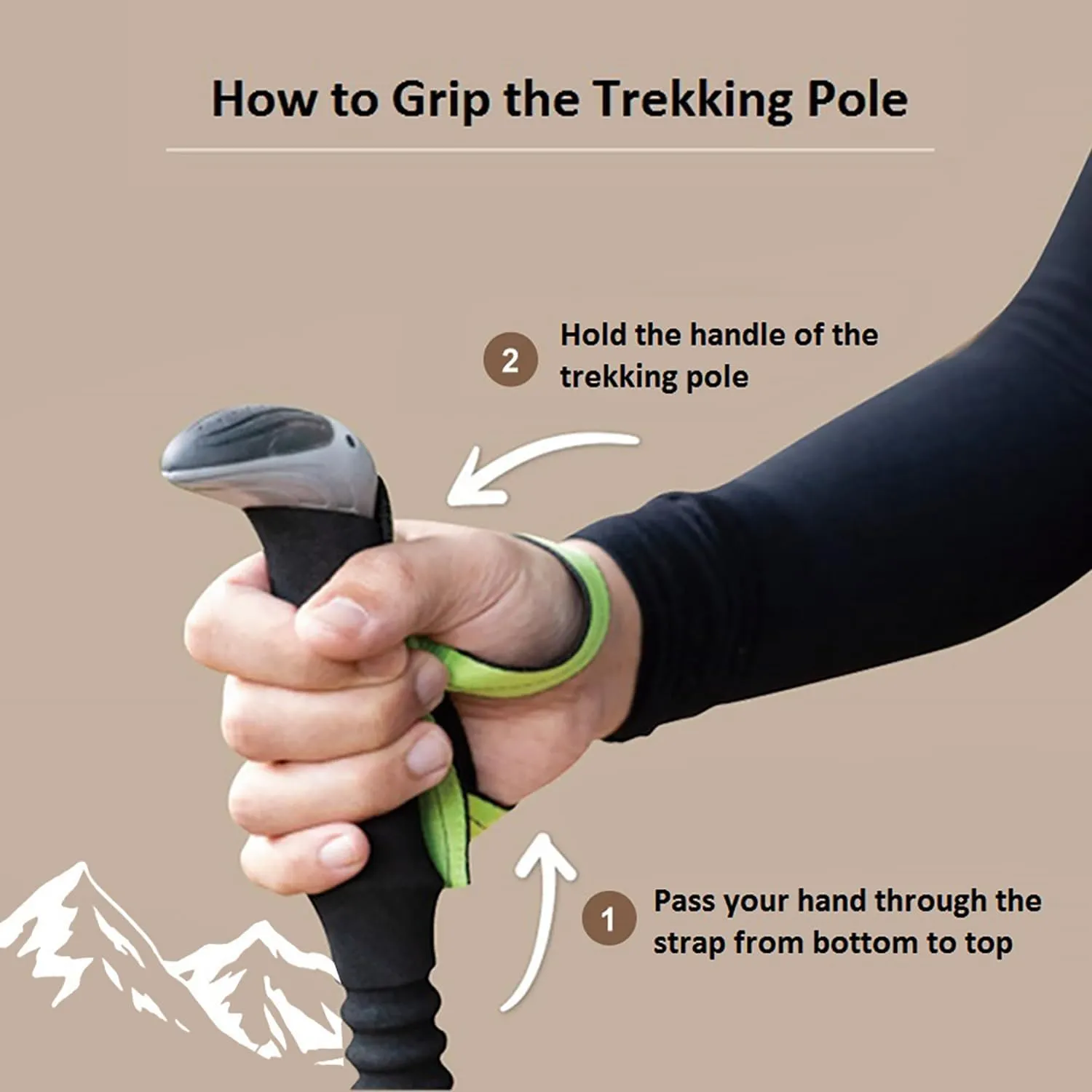 Trekking Poles, 2-Pack Lightweight Aluminum Collapsible Hiking Sticks with EVA Grip and Quick Lock for Men and Women