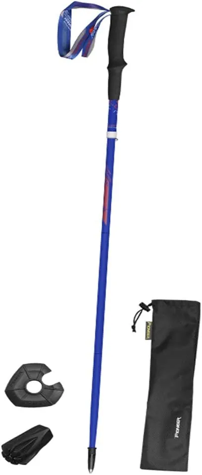 Trekking Poles- 2 Pack Lightweight Collapsible Carbon Fiber Adjustable Hiking Poles-Walking Sticks with Quick Lock System - Professional Walking Poles for Men, Women (B)